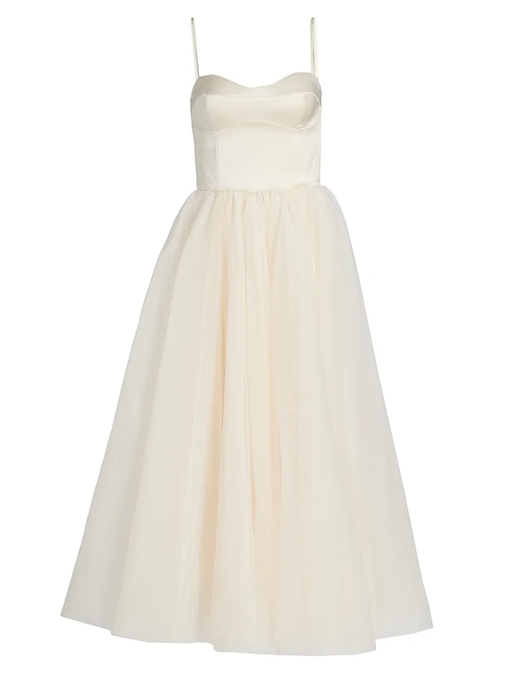 Reformation Strapless Ivory Tulle Gown - Picture 4 of 5